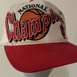 RARE VTG 90'S INDIANA HOOSIERS CHAMPIONSHIP WOOL HAT